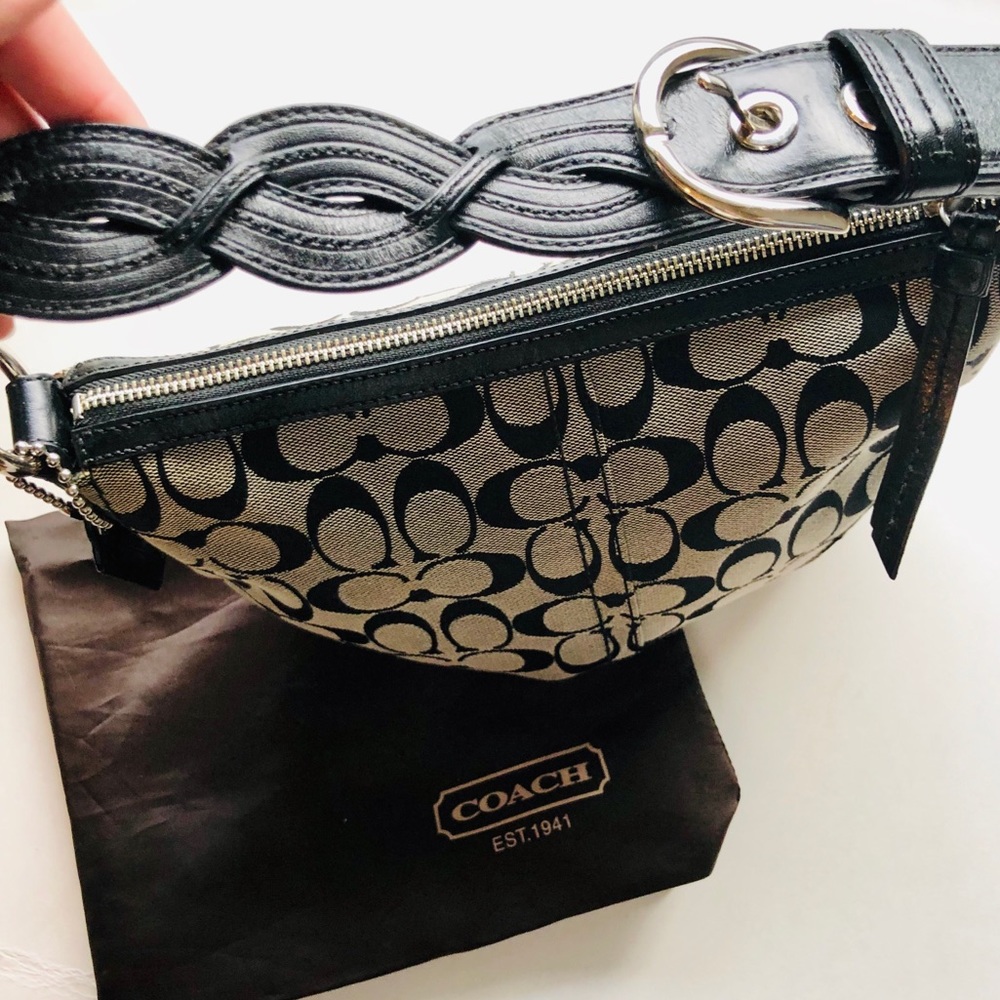 Coach Signature Handbag Purse with Dust Bag